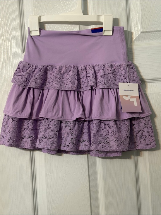 Joylab Dresses & Skirts - JoyLab Lilac Tiered Lace Mini Skirt